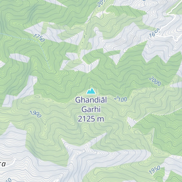 Map of Ghandiāl Garhi