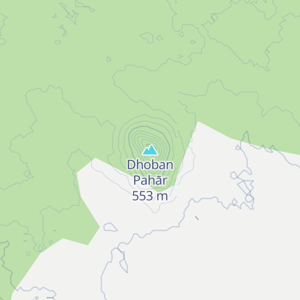 Map of Dhoban Pahār