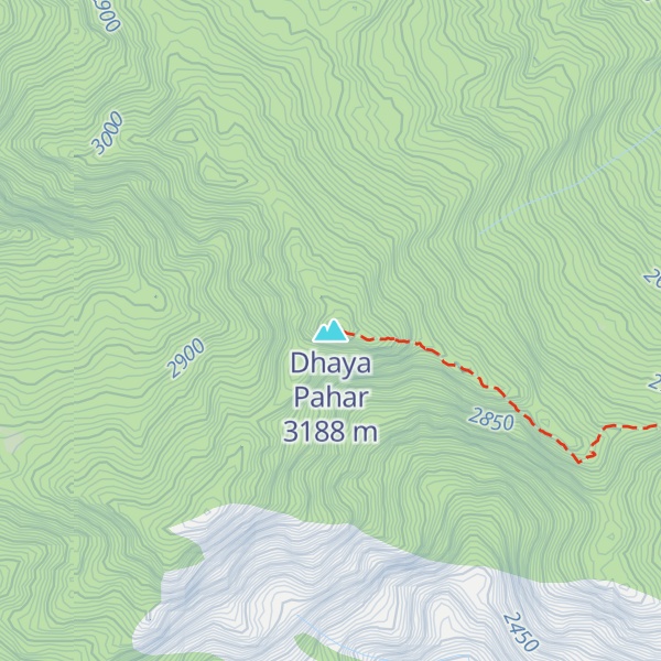 Map of Dhaya Pahar