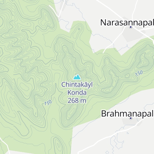 Map of Chintakāyl Konda