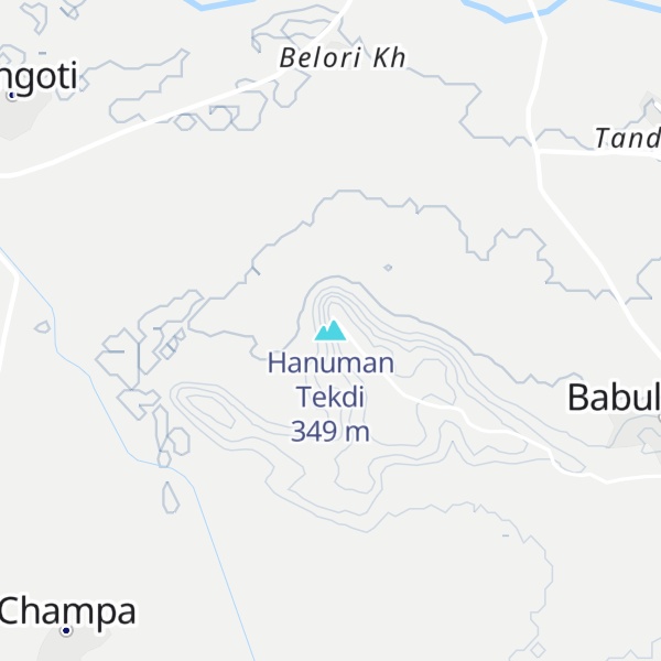 Map of Hanuman Tekdi