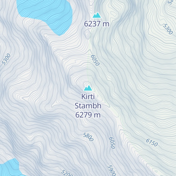 Map of Kirti Stambh