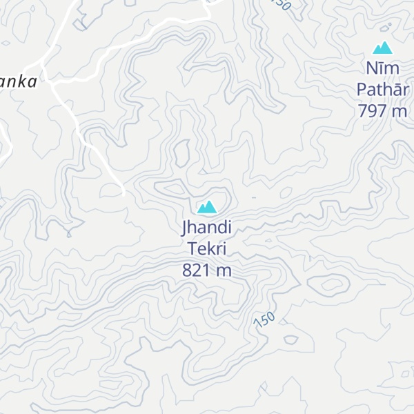 Map of Jhandi Tekri