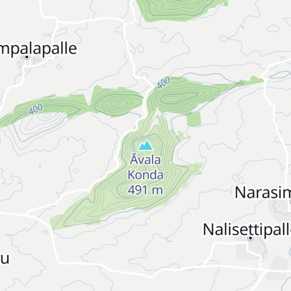 Map of Āvala Konda