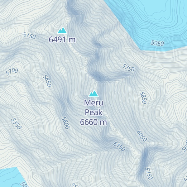 Map of Meru Peak