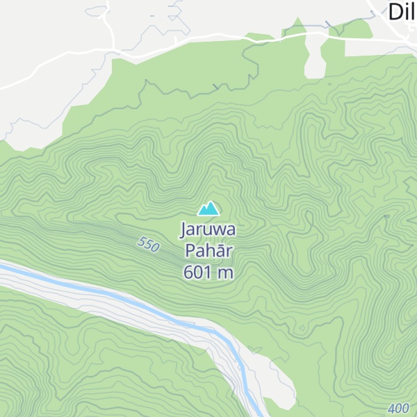 Map of Jaruwa Pahār