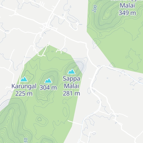 Map of Sappa Malai