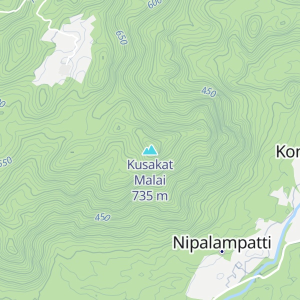 Map of Kusakat Malai