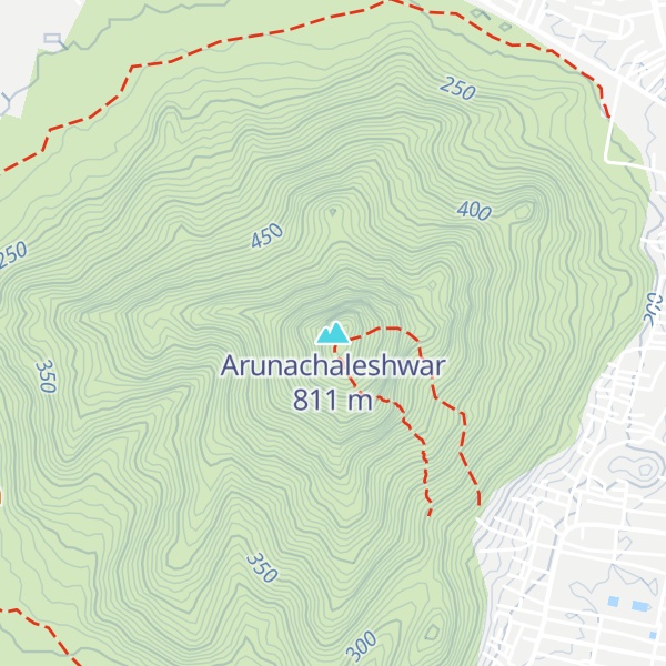 Map of Arunachaleshwar