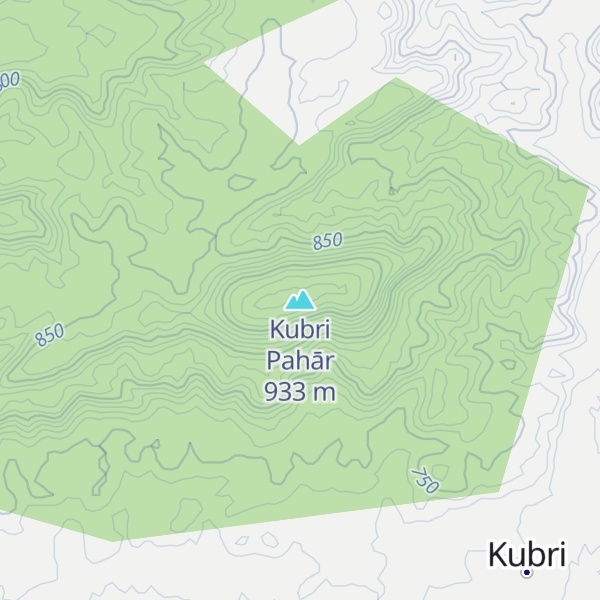 Map of Kubri Pahār