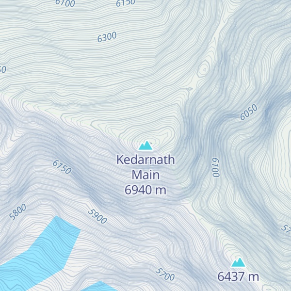 Map of Kedarnath Main