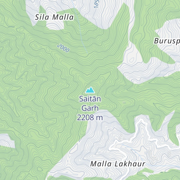 Map of Saitān Garh