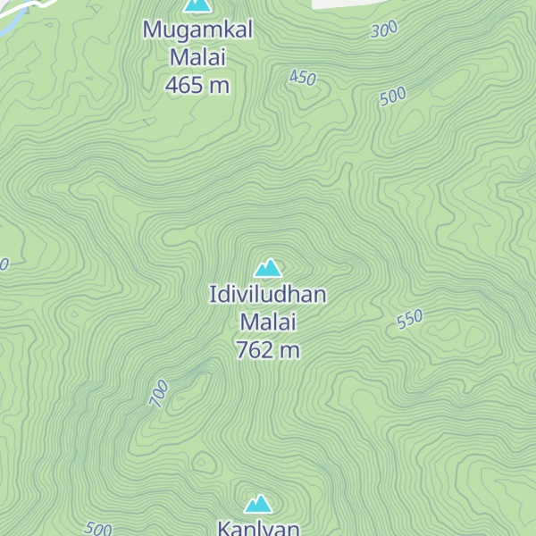 Map of Idiviludhan Malai