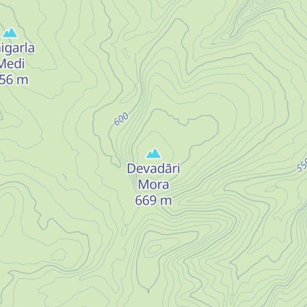 Map of Devadāri Mora