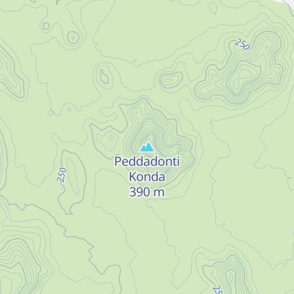 Map of Peddadonti Konda