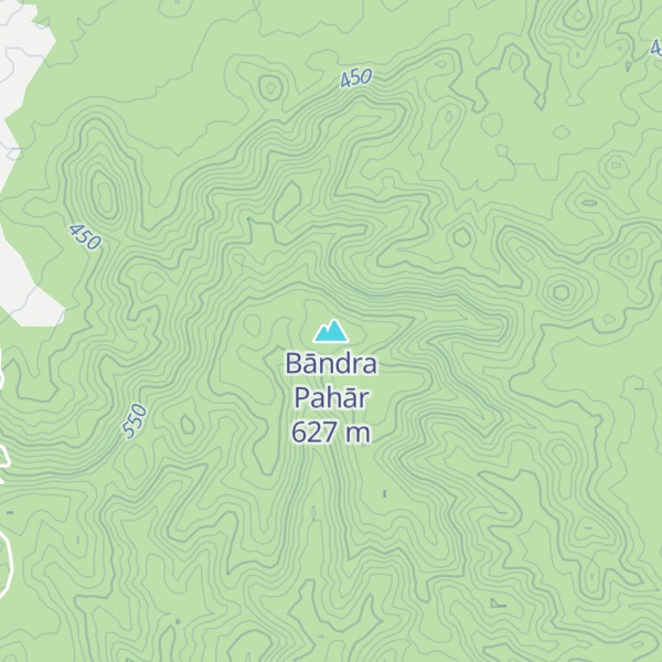 Map of Bāndra Pahār