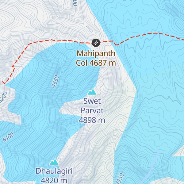 Map of Swet Parvat