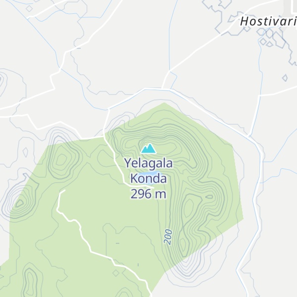Map of Yelagala Konda
