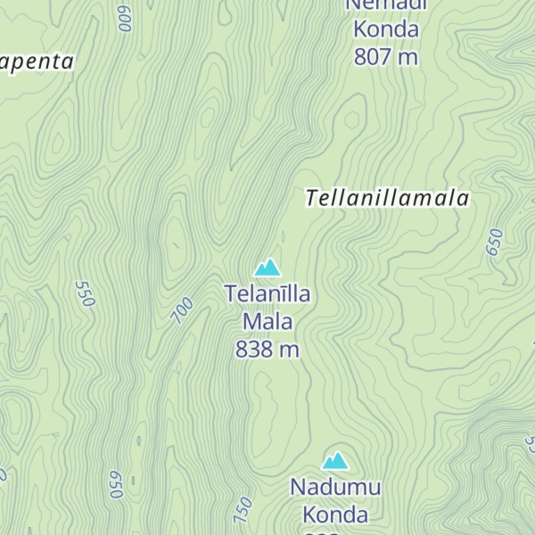 Map of Telanīlla Mala