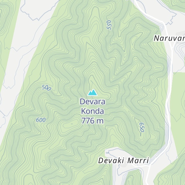 Map of Devara Konda