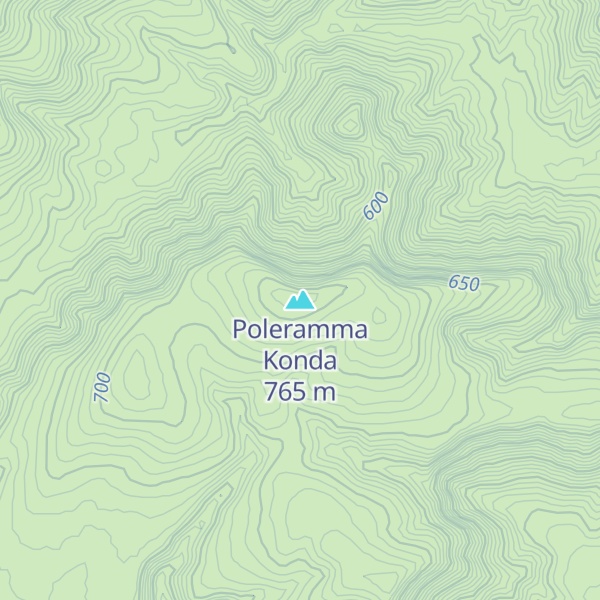 Map of Poleramma Konda