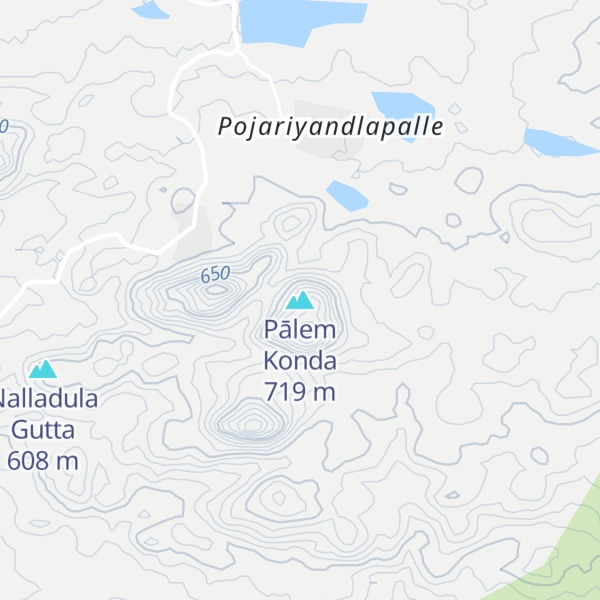 Map of Pālem Konda