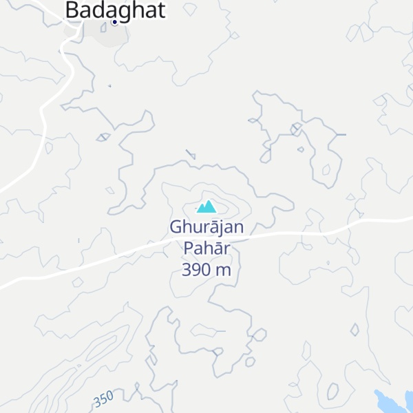 Map of Ghurājan Pahār