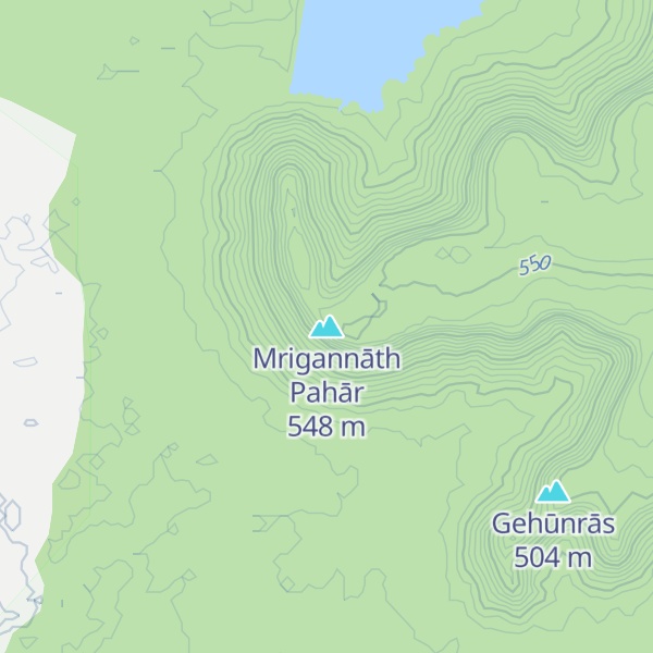 Map of Mrigannāth Pahār