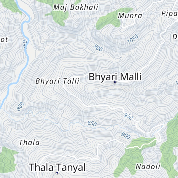 Map of Bhiyāri