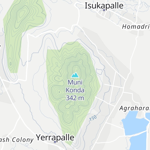 Map of Muni Konda