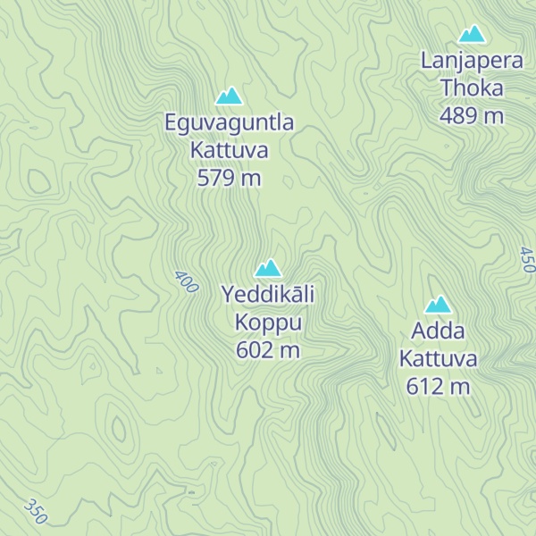 Map of Yeddikāli Koppu