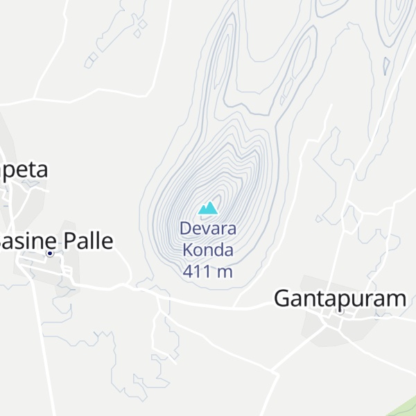 Map of Devara Konda