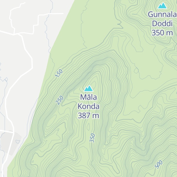 Map of Māla Konda