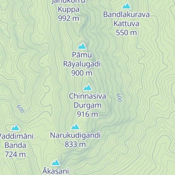 Map of Chinnasiva Durgam