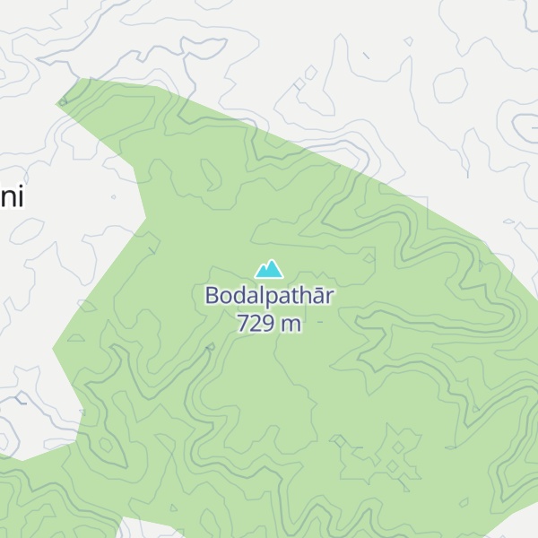 Map of Bodalpathār