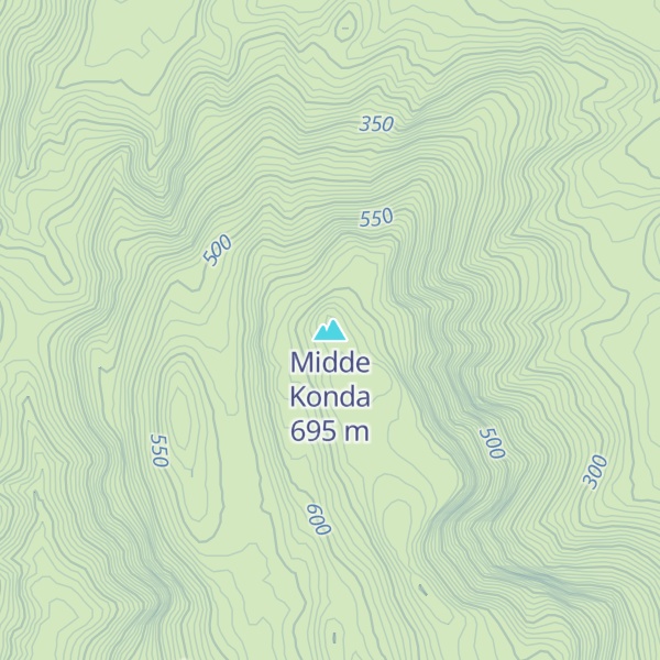 Map of Midde Konda