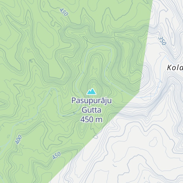 Map of Pasupurāju Gutta