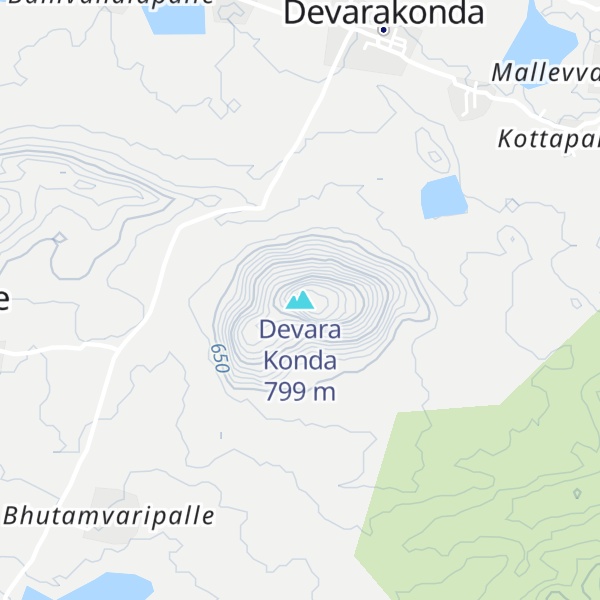 Map of Devara Konda