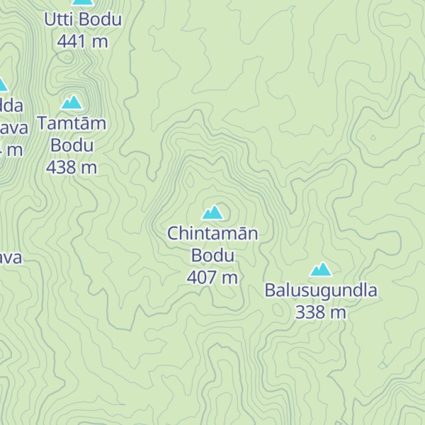 Map of Chintamān Bodu