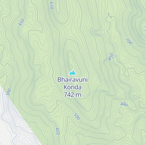 Map of Bhairavuni Konda