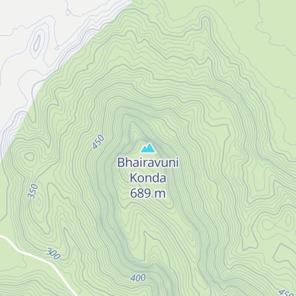 Map of Bhairavuni Konda