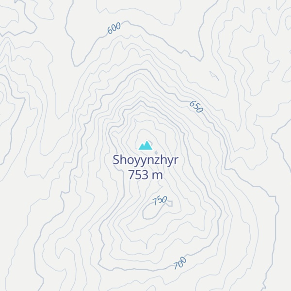 Map of Shoyynzhyr