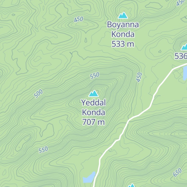 Map of Yeddal Konda