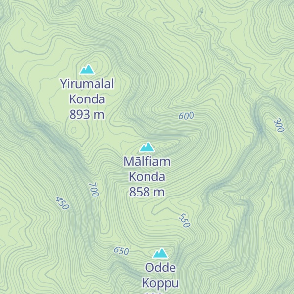 Map of Mālfiam Konda