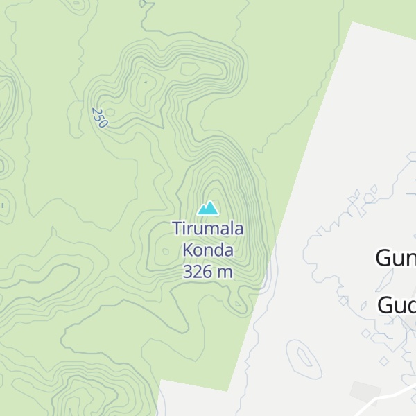 Map of Tirumala Konda
