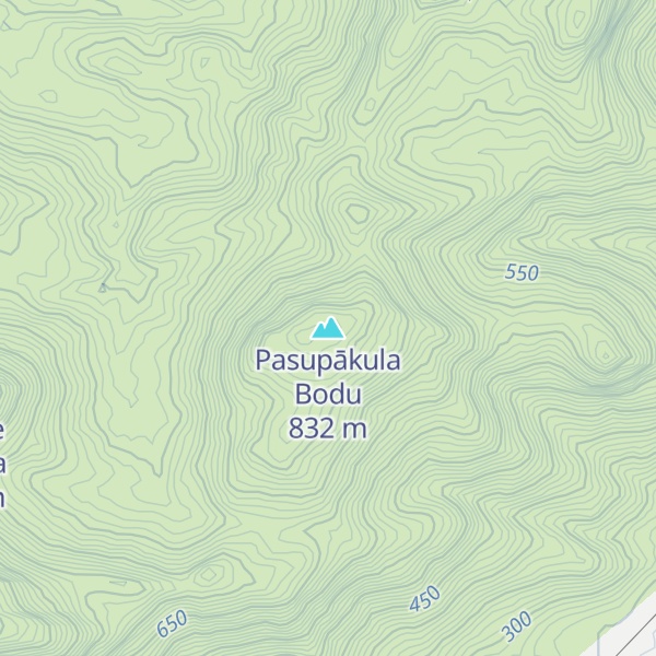 Map of Pasupākula Bodu