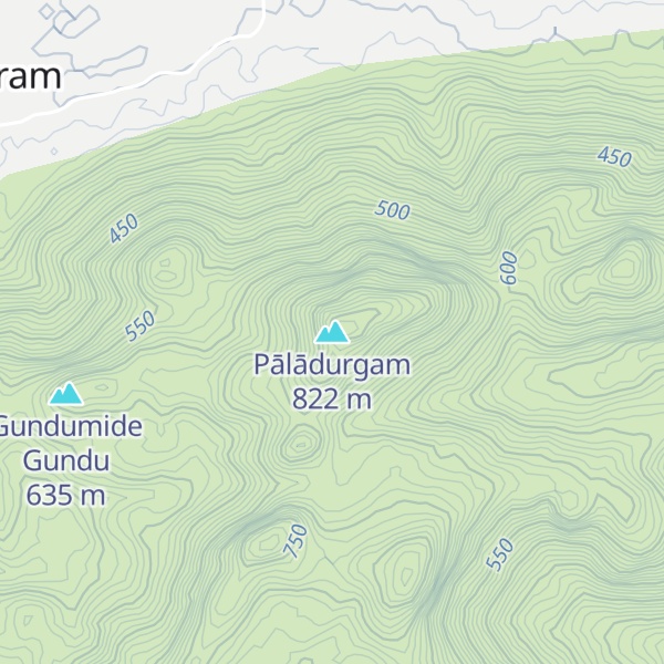 Map of Pālādurgam