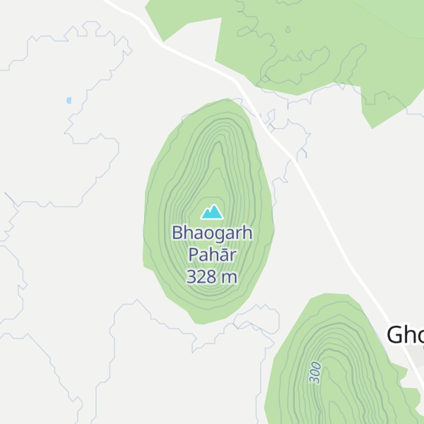 Map of Bhaogarh Pahār