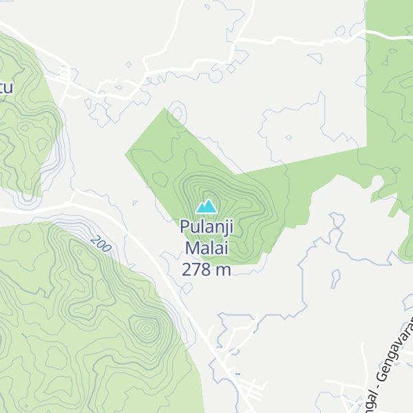 Map of Pulanji Malai