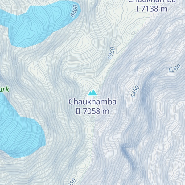Map of Chaukhamba II